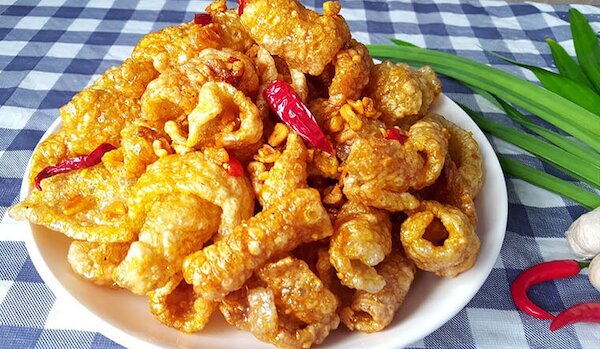 Da heo sốt bơ tỏi cay ngọt
