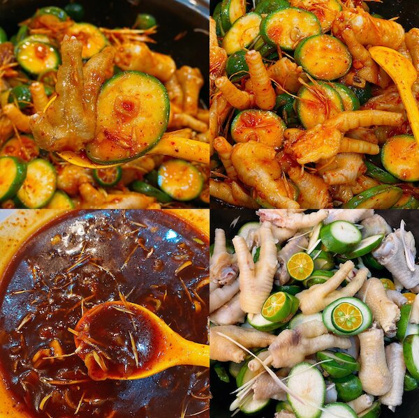 Quá trình làm chân gà sốt tắc giòn