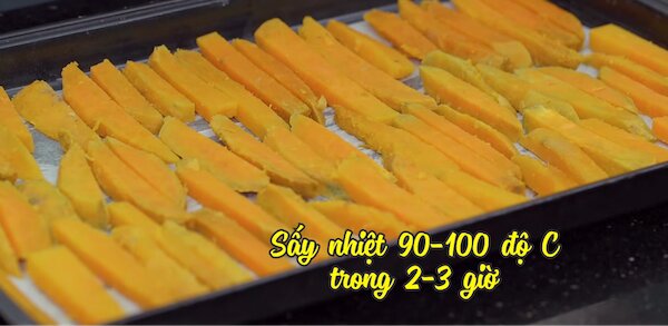 Sấy bằng lò nướng hoặc nồi chiên không dầu