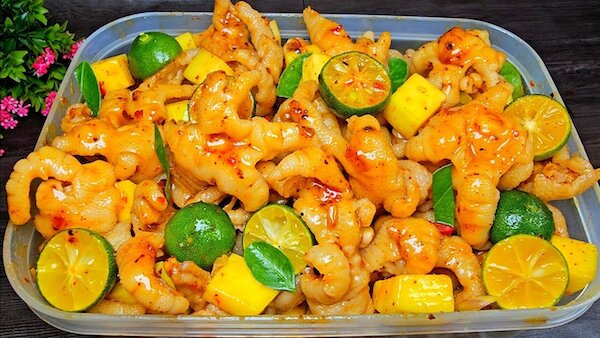 chân gà sốt thái bao nhiêu calo